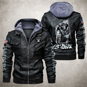 30 % OFF Men’s Las Vegas Raiders Leather Jacket - Hurry Up Limited Time