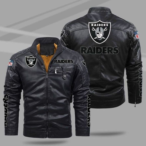 20% OFF Best Men's Las Vegas Raiders Leather Jackets Motorcycle Cheap
