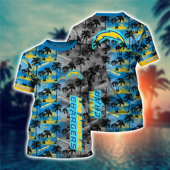 15% OFF Men’s Los Angeles Chargers T-shirt Coconut Tree