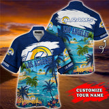 15% OFF Men's Los Angeles Rams Hawaiian Shirt Paradise Floral