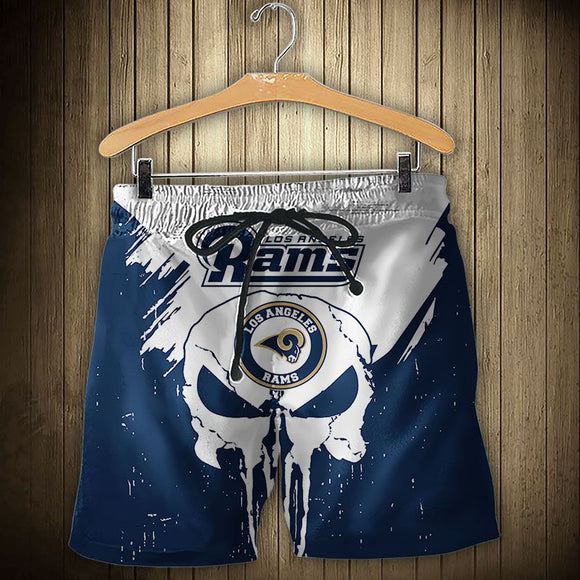 15% SALE OFF Men’s Los Angeles Rams Skull Shorts For Sale