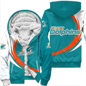 20% OFF Vintage Miami Dolphins Fleece Jacket - Limited Time Offer