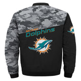 17% OFF Men's Miami Dolphins Military Jacket - Limited Time Offer