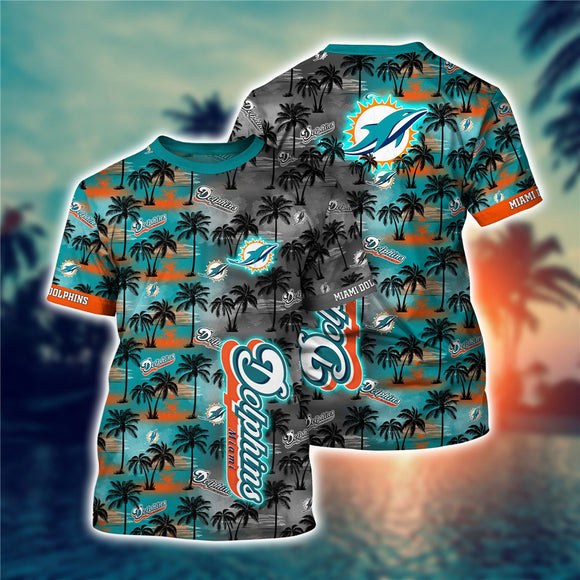 15% OFF Men’s Miami Dolphins T-shirt Coconut Tree