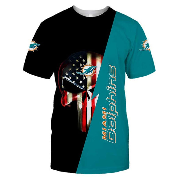 15% OFF Men’s Miami Dolphins T Shirt Flag USA