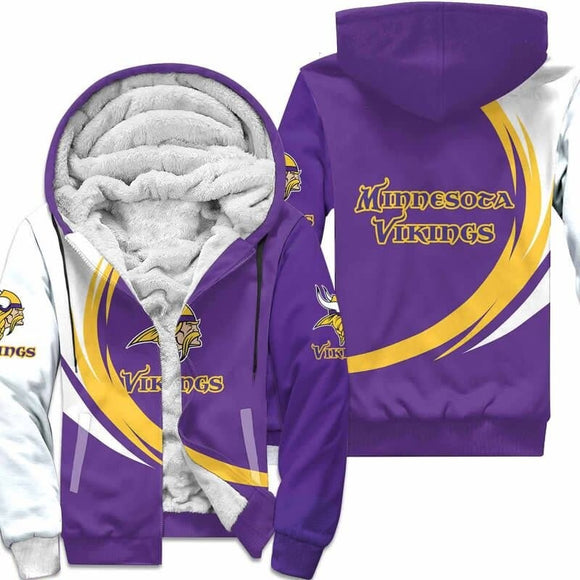 20% OFF Vintage Minnesota Vikings Fleece Jacket - Limited Time Offer