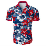 15% OFF Men's New England Patriots Hawaiian Shirt On Sale