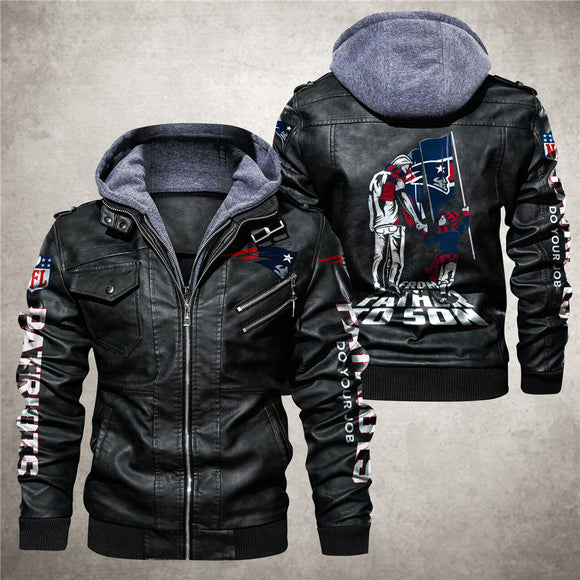 30 % OFF Men’s New England Patriots Leather Jacket - Hurry Up Limited Time