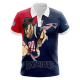 20% OFF Men’s New England Patriots Polo Shirt Mascot On Sale
