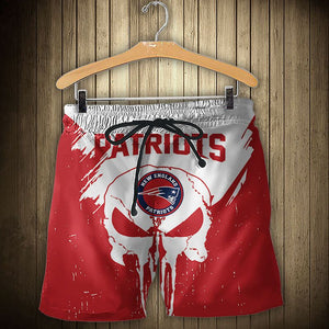 15% SALE OFF Men’s New England Patriots Skull Shorts For Sale