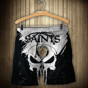 15% SALE OFF Men’s New Orleans Saints Skull Shorts For Sale
