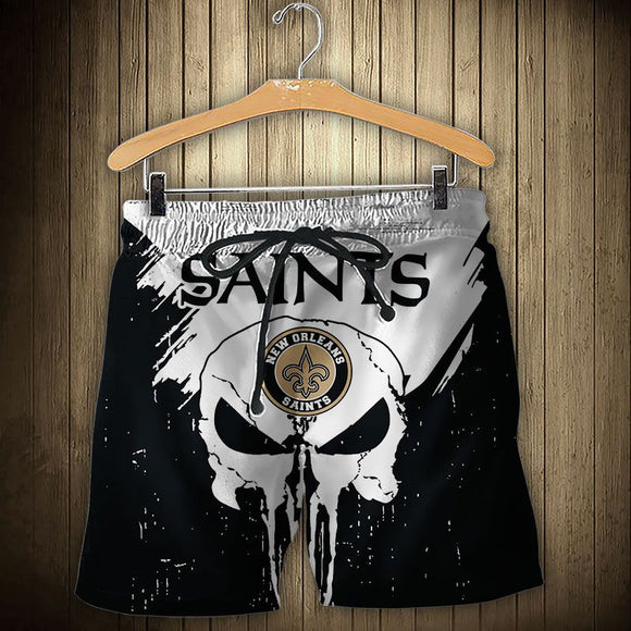15% SALE OFF Men’s New Orleans Saints Skull Shorts For Sale