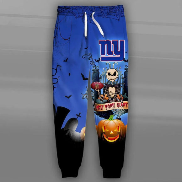 15% OFF Men’s New York Giants Halloween Sweatpants Jack Skellington