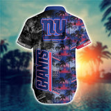 15% OFF Men's New York Giants Hawaiian Shirt Palm Tree For Sale