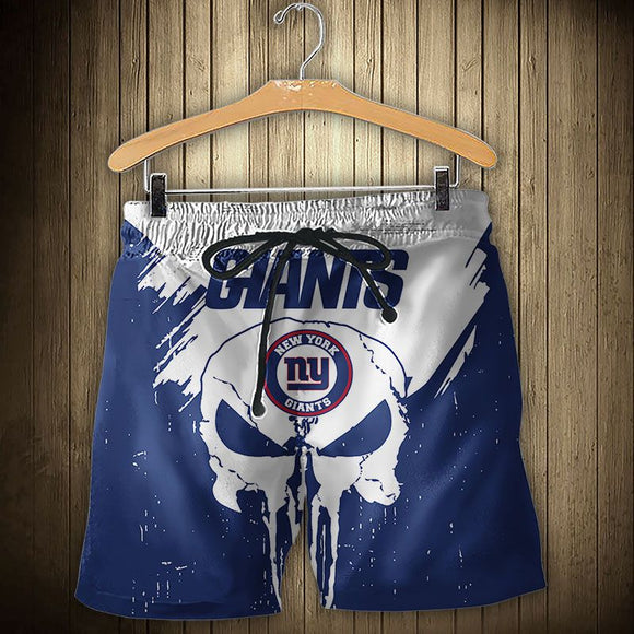15% SALE OFF Men’s New York Giants Skull Shorts For Sale