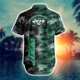 15% OFF Men's New York Jets Hawaiian Shirt Palm Tree For Sale