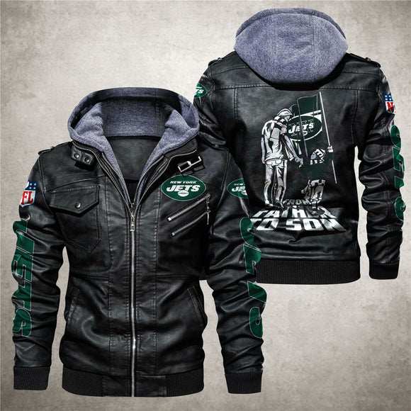 30 % OFF Men’s New York Jets Leather Jacket - Hurry Up Limited Time