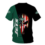 15% OFF Men’s New York Jets T Shirt Flag USA