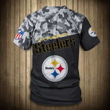 15% OFF Men’s Pittsburgh Steelers Camo T-shirt - Plus Size Available