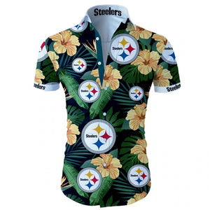 15% OFF Men's Pittsburgh Steelers Hawaiian Shirt On Sale