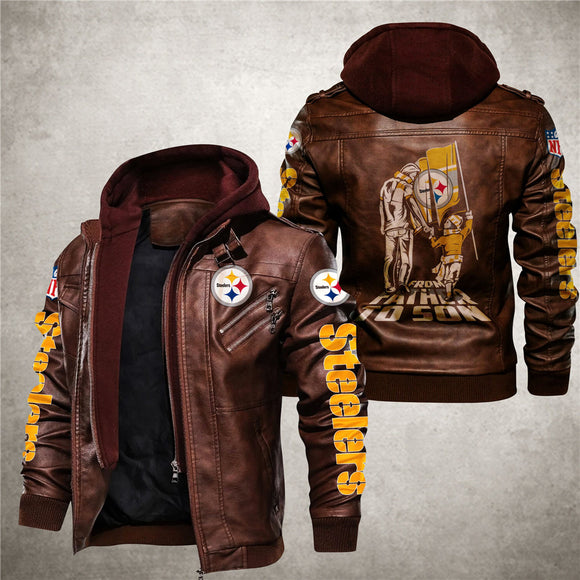 30 % OFF Men’s Pittsburgh Steelers Leather Jacket - Hurry Up Limited Time