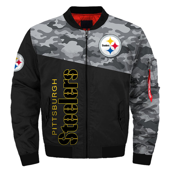 17% OFF Men's Pittsburgh Steelers Military Jacket - Limited Time Offer