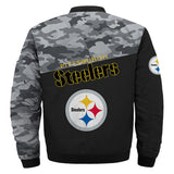 17% OFF Men's Pittsburgh Steelers Military Jacket - Limited Time Offer