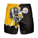15% OFF Best Men’s Pittsburgh Steelers Shorts Mascot For Sale