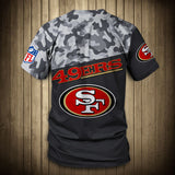 15% OFF Men’s San Francisco 49ers Camo T-shirt - Plus Size Available
