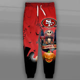 15% OFF Men’s San Francisco 49ers Halloween Sweatpants Jack Skellington