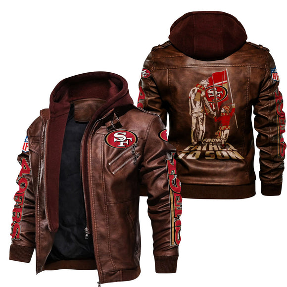 30 % OFF Men’s San Francisco 49ers Leather Jacket - Hurry Up Limited Time