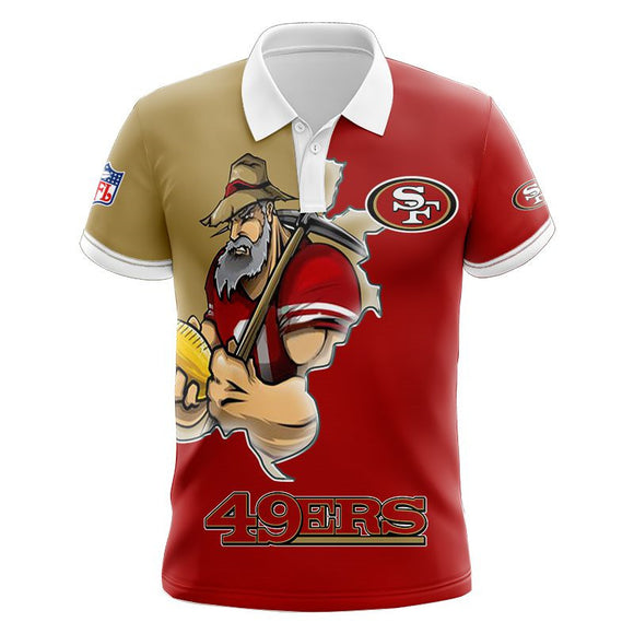 20% OFF Men’s San Francisco 49ers Polo Shirt Mascot On Sale