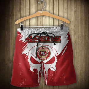 15% SALE OFF Men’s San Francisco 49ers Skull Shorts For Sale