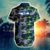 15% OFF Men's Seattle Seahawks Hawaiian Shirt Palm Tree For Sale