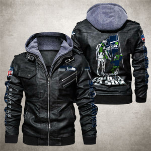 30 % OFF Men’s Seattle Seahawks Leather Jacket - Hurry Up Limited Time