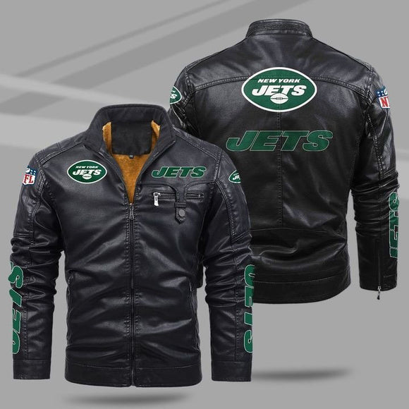 20% OFF Best Men's New York Jets Leather Jackets Motorcycle Cheap
