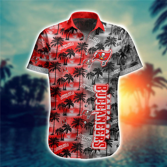 15% OFF Men's Tampa Bay Buccaneers Hawaiian Shirt Palm Tree For Sale