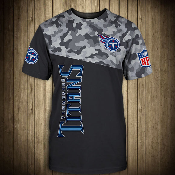 15% OFF Men’s Tennessee Titans Camo T-shirt - Plus Size Available