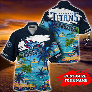 18% OFF Men's Tennessee Titans Hawaiian Shirt Paradise Floral