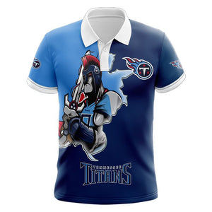 20% OFF Men’s Tennessee Titans Polo Shirt Mascot On Sale
