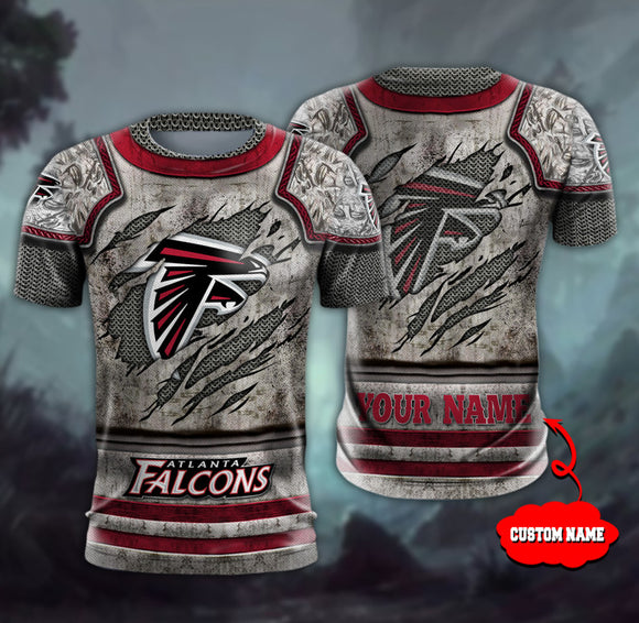 15% OFF Men’s Warrior Atlanta Falcons T Shirt Custom Name