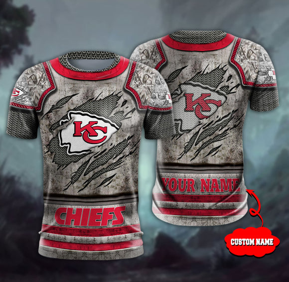 15% OFF Men’s Warrior Kansas City Chiefs T Shirt Custom Name