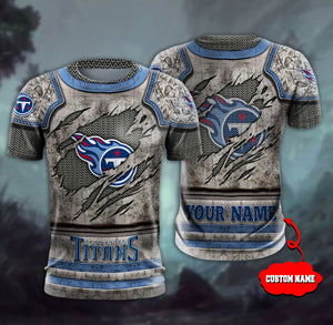 15% OFF Men’s Warrior Tennessee Titans T Shirt Custom Name