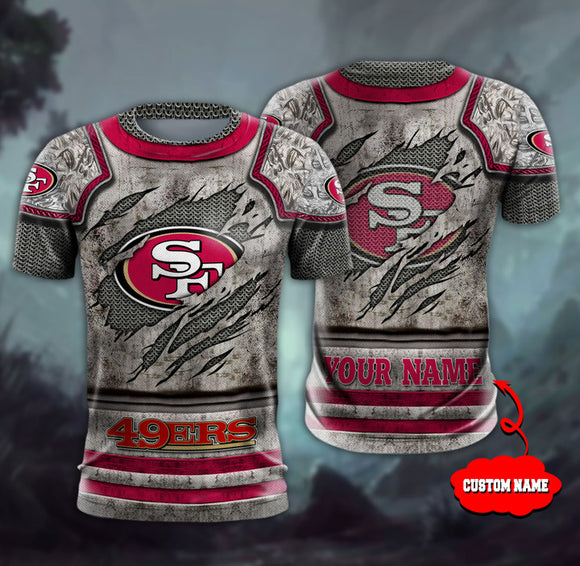 15% OFF Men’s Warrior San Francisco 49ers T Shirt Custom Name