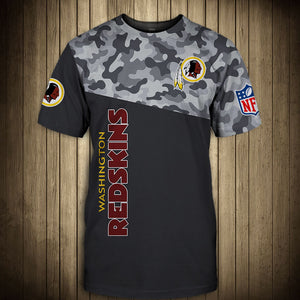 15% OFF Men’s Washington Commanders Camo T-shirt - Plus Size Available