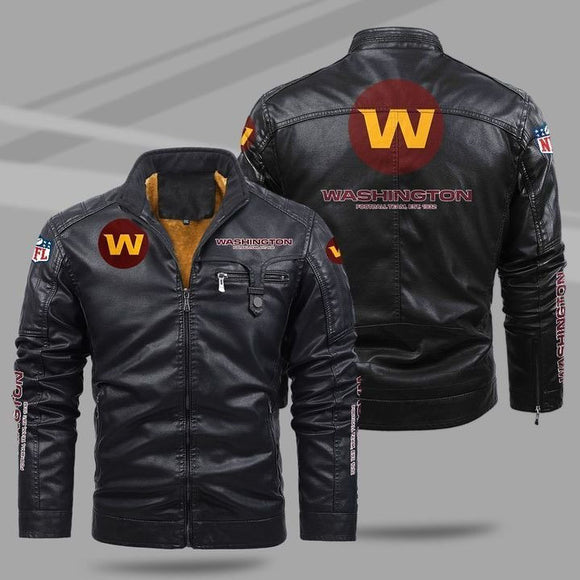 20% OFF Best Men's Washington Commanders Leather Jackets Motorcycle Cheap