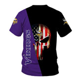 15% OFF Men’s Minnesota vikings T Shirt Flag USA