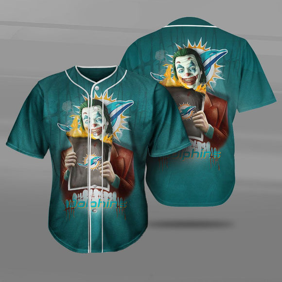 UP To 20% OFF Best Miami Dolphins Baseball Jersey Shirt Joker Graphic