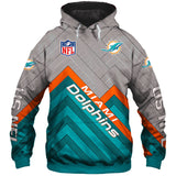 20% SALE OFF Miami Dolphins Full Zip Hoodie No 04