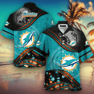 15% OFF Miami Dolphins Hawaiian Shirt Short Sleeve For Men